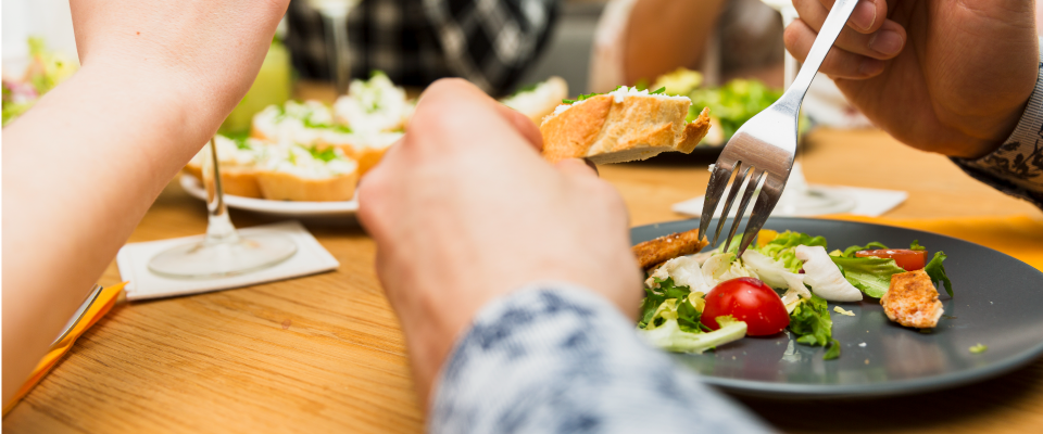Nahaufnahme von Mittagessen